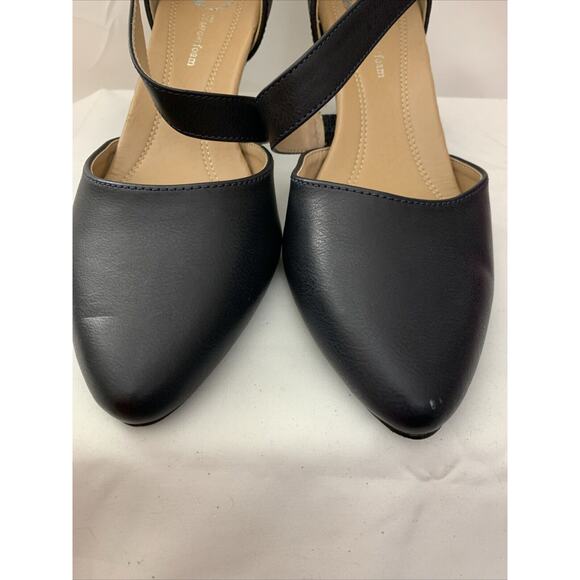 Journee Collection Navy Pumps Womens 8.5 Wide Mary Jane’s - Picture 8 of 8